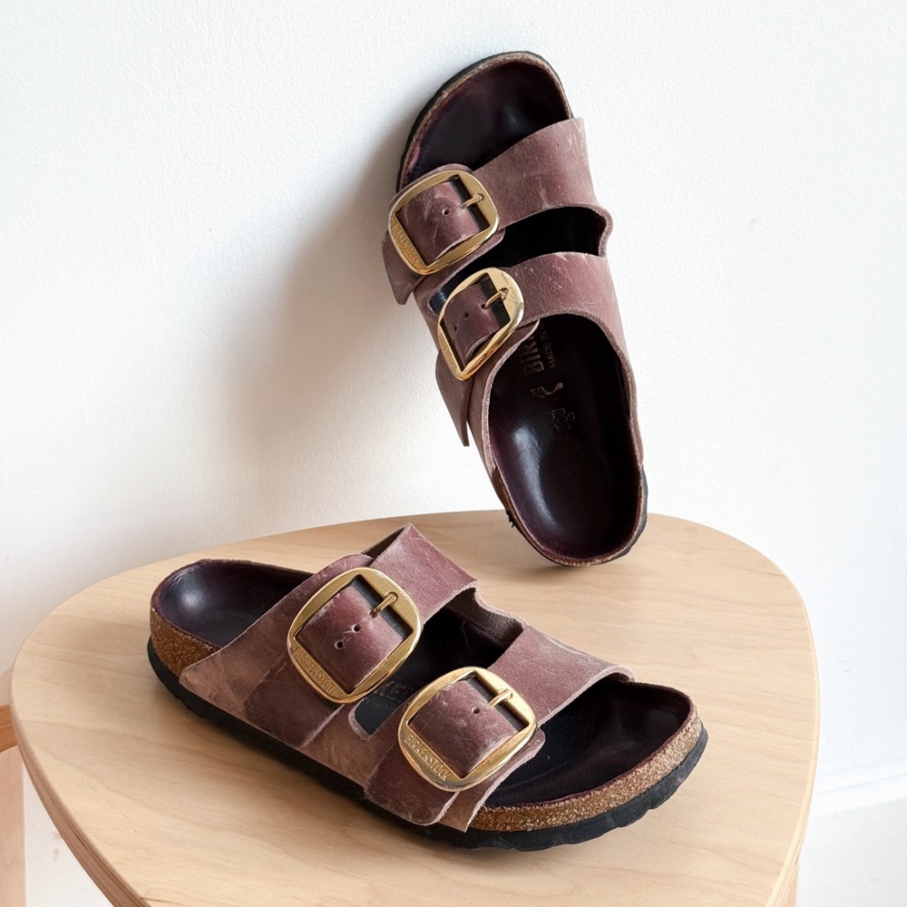 Birkenstock Arizona Big Buckle in Lavender Oiled Leather
